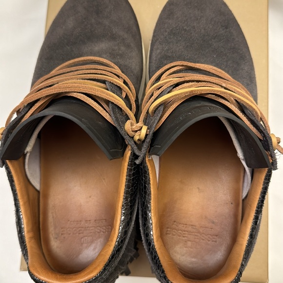 EsseUtEsse Charcoal Suede Fringe Sz 38 - Picture 5 of 9
